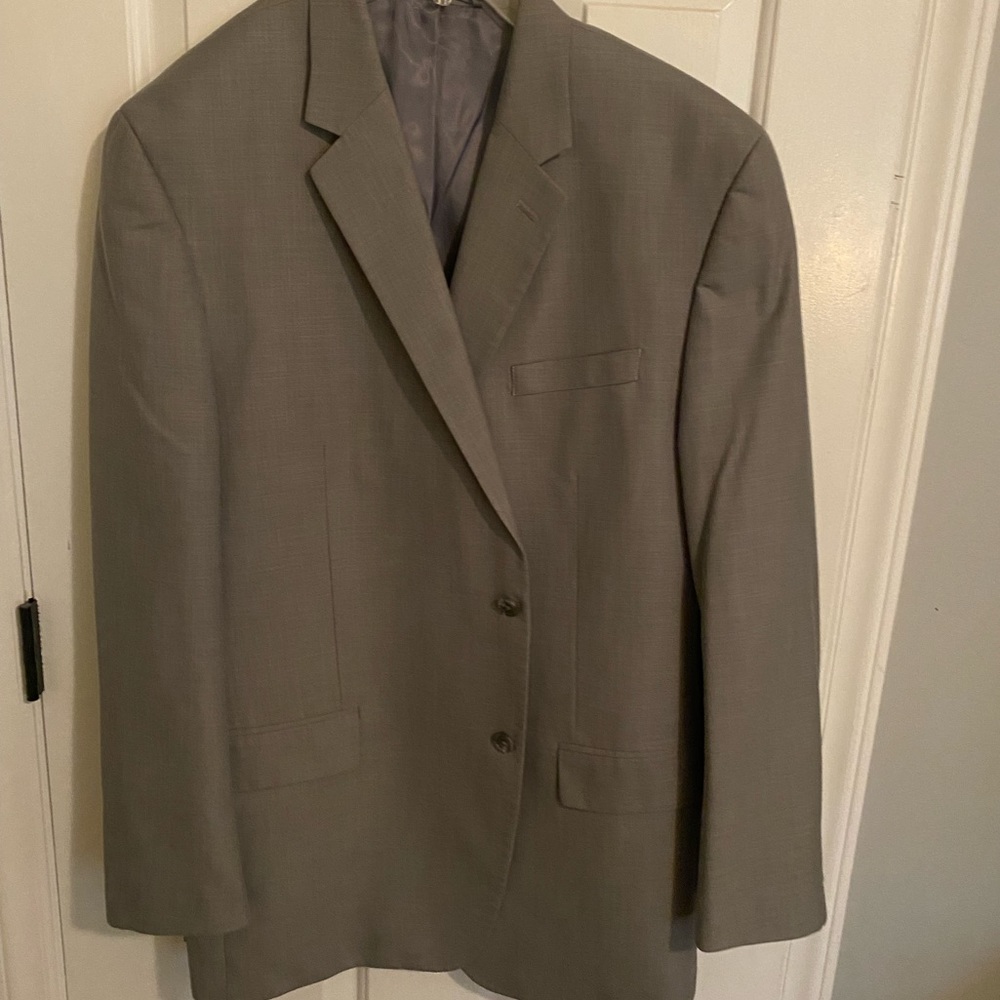 Mens 46L gray suit jacket